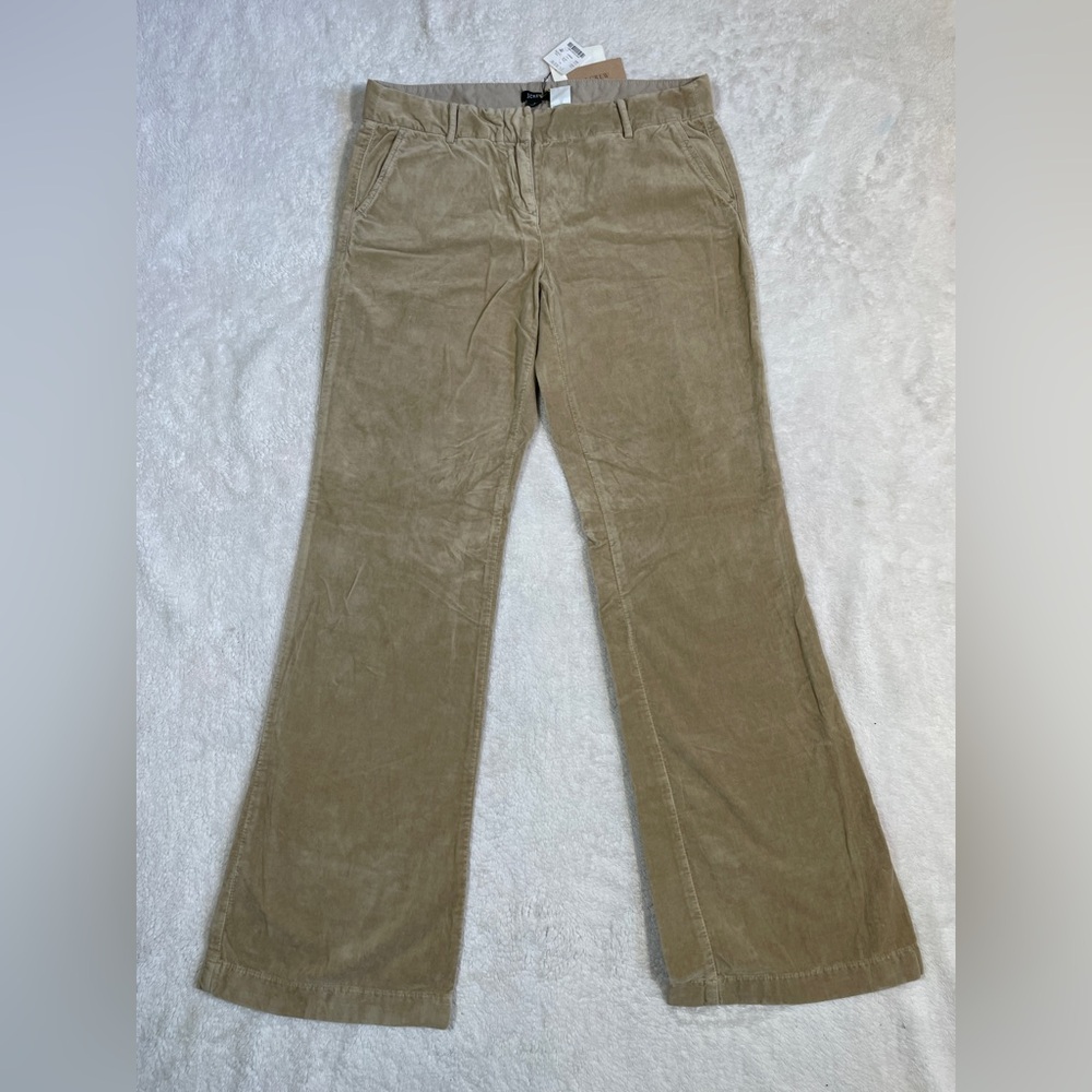 J Crew low Fit Stretch Size 8 Regular Tan Cotton.